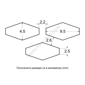 Решетка MG-0010 метална на ромбчета