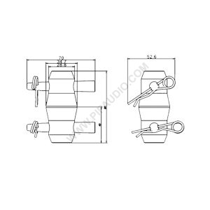 Truss Conical Coupler ST-5002 for F32-F34+pin+clip Truss Conical Coupler ST-5002 for F32-F34+pin+clip