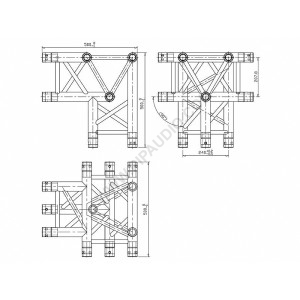 3-WAY T Ъгъл F33T42 90˚