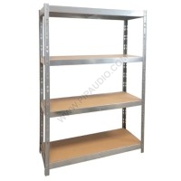 Metal shelving unit